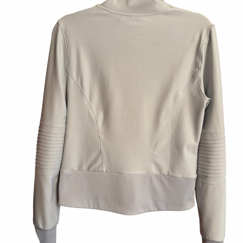 Mondetta Gray Moto Style Zip up-High Neck-2 Front hidden pockets-Size Medium - Picture 5 of 14